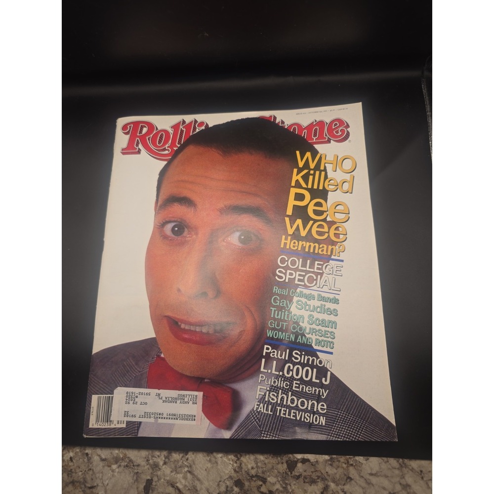 Rolling Stone Magazine October 3, 1991 #614 Pee Wee Herman
